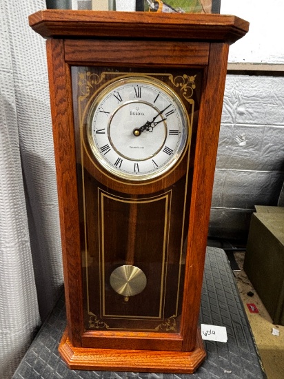Bulova Cirrus Oak Wall Clock Westminster Chime