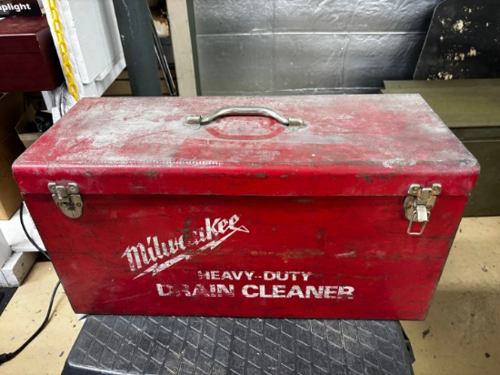 Milwaukee Red Metal Tool Box w. Contents