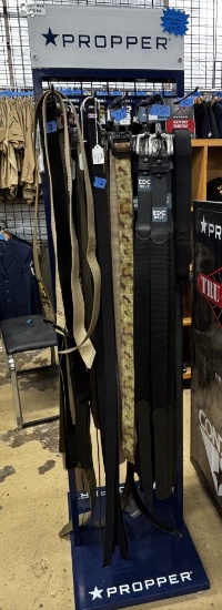 Propper Belt Display w. Large Assortment of Belts