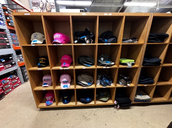 Wooden Double Sided Cubed Shelves Display