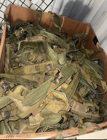 Pallet of Military Surplus Military Issued Back Bags