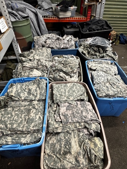 Bulk Lot of Military Surplus Camo Uniforms