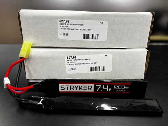Stryker T-Chuck 1200 MAH Airsoft Battery