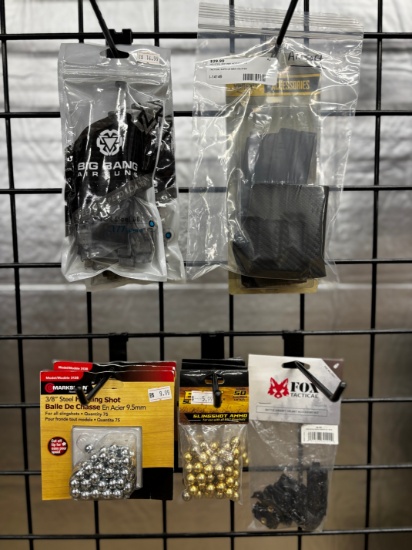 Shelf Lot Assorted Airsoft Accessories & BBs