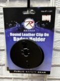 Rothco Round Leather Badge Clip On Holder