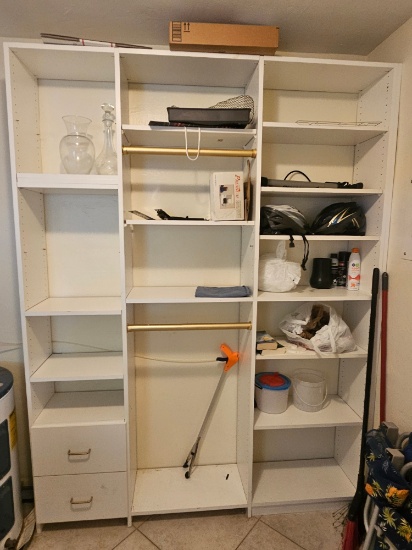 70" Storage Shelving Unit (no contents)