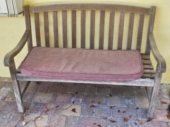 48" Outdoor Wood Bench