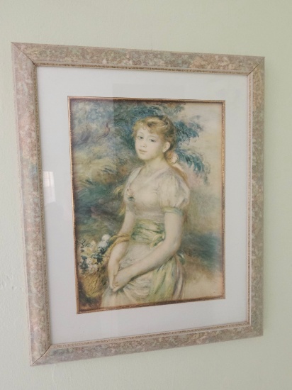 18" x 22" Artist Renoir Framed Print