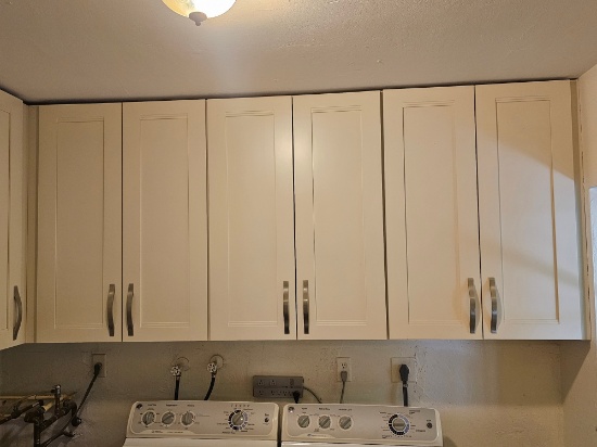 (6) L-shaped Upper Cabinets Totaling 194"