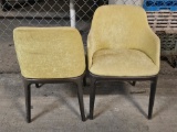 Upholstered Metal Client Chairs