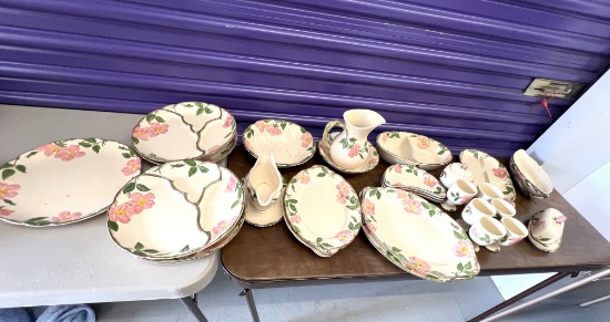 Partial Set "Franciscan" Dinnerware, (Oven Safe), 65 Pieces Including Serving Pieces
