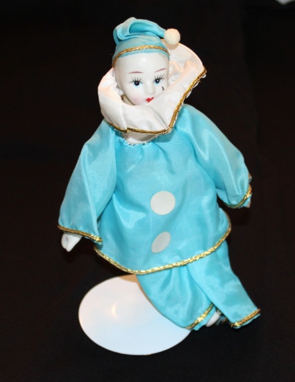 Collecctable Clown on Pedestal, 7.5 "" High