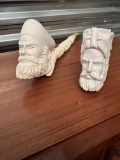 Brand New Ivory Carved Pipes, (1) 16