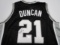 Tim Duncan of the San Antonio Spurs signed autographed basketball jersey PAAS COA 642