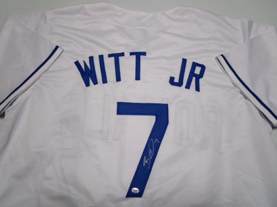 Bobby Witt Jr of the Kansas City Royals signed autographed baseball jersey PAAS COA 233