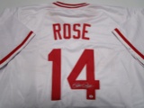 Pete Rose of the Cincinnati Reds signed autographed baseball jersey PAAS COA 818