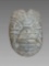 Pre-Columbian Olmec Hadr Stone Funerary Mask