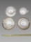 Mid-Century Royal Copenhagen Porcelain Cup and Saucer Set of 4