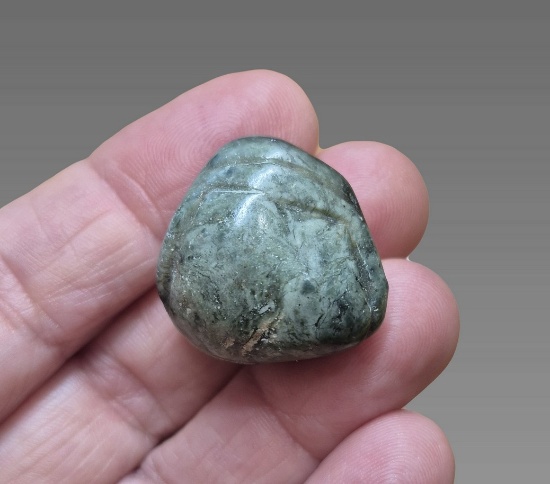 Pre-Columbian Mayan Jade Pendant Bead