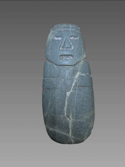 Pre-Columbian Stone Axe God Celt, Costa Rica