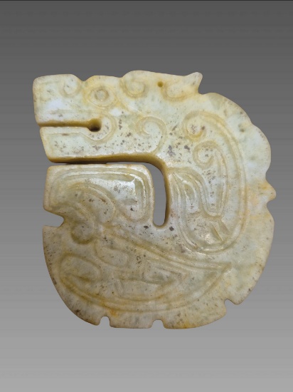 Ancient Hongshan Jade Dragon Pendant