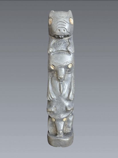 Northwest Stacked Totem Carving
