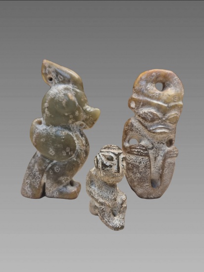 Ancient Hong Shang Jade Deities
