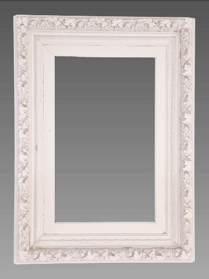 Antique Wood and Guesso Frame