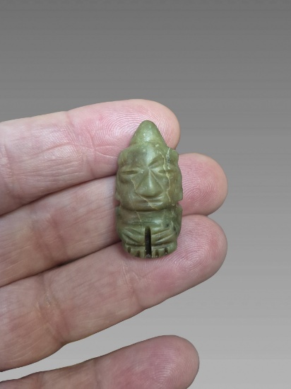 Pre-Columbian Mixtec Jade Penate
