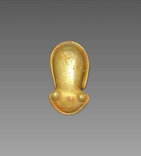Pre-Columbian Tairona Gold Frog Pendant