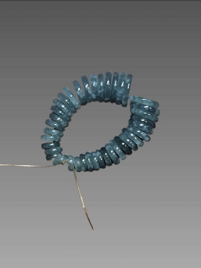 Jadeite Jade Heishi Disc Spacer Beads