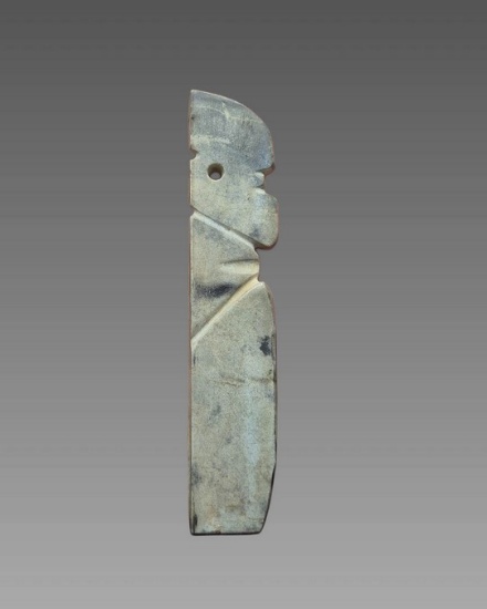 Pre-Columbian Avian Celt Pendant, Costa Rica