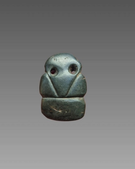 Pre-Columbian Jade Avian Pendant Costa Rica