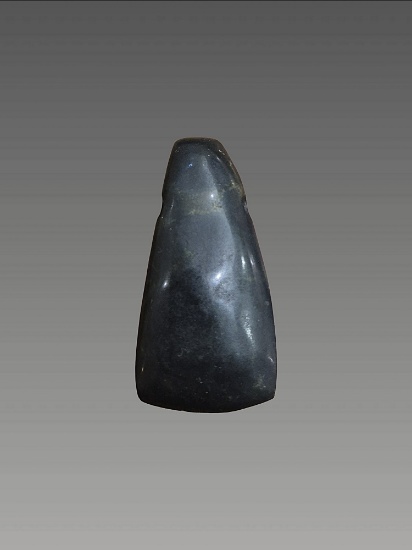 Pre-Columbian Jade Avian Celt Pendant, Costa Rica