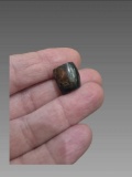 Pre-Columbian Blue Jade Spacer Bead