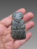 Pre-Columbian Jade Avian Axe Pendant, Costa Rica