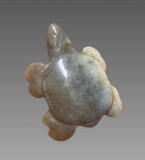 Pre-Columbian Carved Jade Turtle Amulet