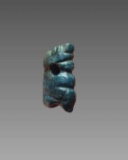 Pre-Columbian Blue Jade Figure Pendant Nicoya Costa Rica