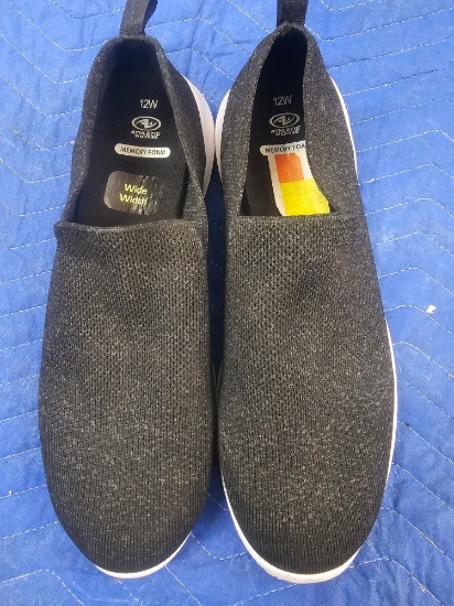 New Athletic Works Size 12W Memory Foam Slip-on Shoes