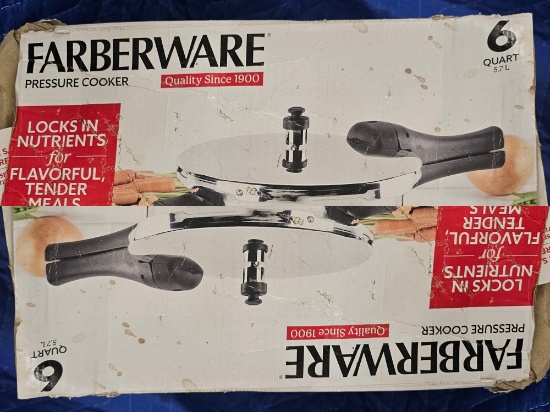 New, In Box Faberware 6Qt Pressure Cooker