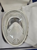 New, In Box Smarssen Full Face Snorkel Mask - White
