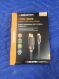 New, In Box Monster Essentials 4' HDMI to HDMI Micro Cable