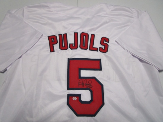 Albert Pujols of the St Louis Cardinals signed autographed baseball jersey PAAS COA 301