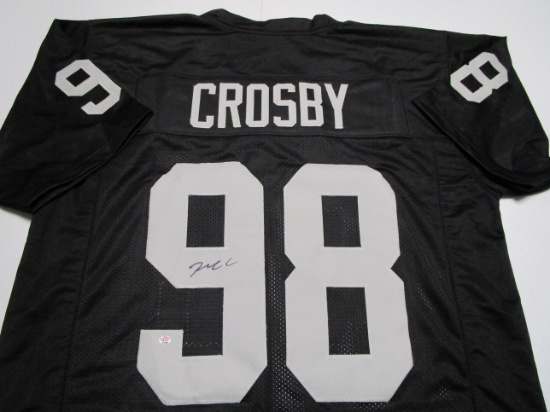 Maxx Crosby of the LV Raiders signed autographed football jersey PAAS COA 056
