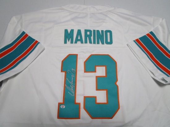 Dan Marino of the Miami Dolphins signed autographed football jersey PAAS COA 697
