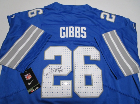Jahmyr Gibbs of the Detroit Lions signed autographed football jersey PAAS COA 411