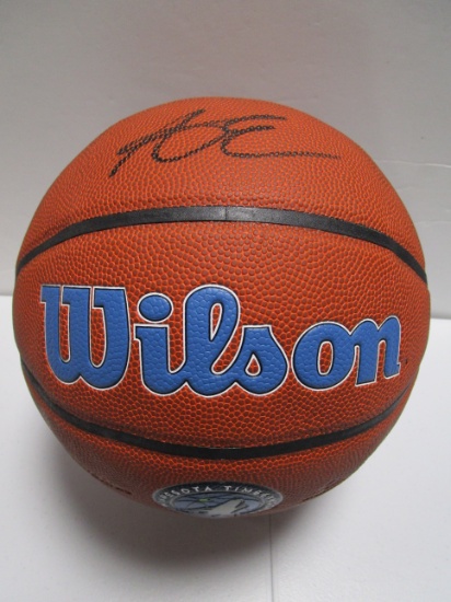 Anthony Edwards of the Minnesota Timberwolves signed auto full size basketball PAAS COA 737