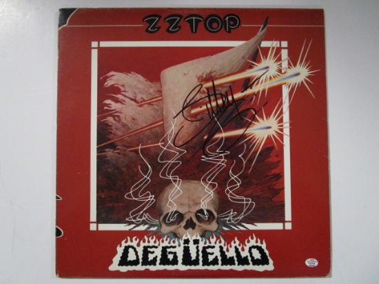 Billy Gibbons of ZZ Top signed autographed record album cover PAAS COA 246