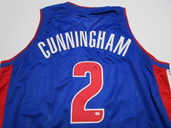 Cade Cunningham of the Detroit Pistons signed autographed basketball jersey PAAS COA 750