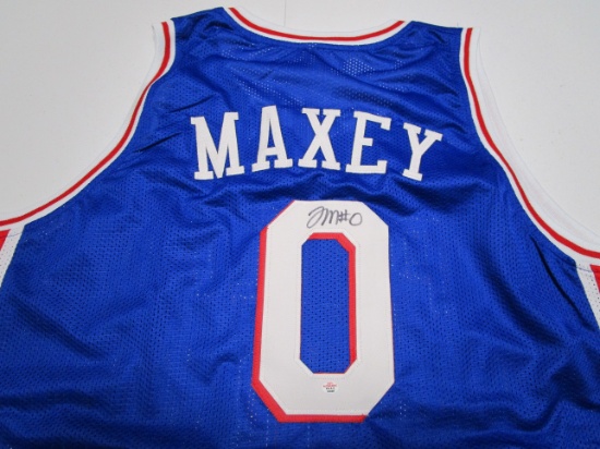 Tyrese Maxey of the Philadelphia 76ers signed autographed basketball jersey PAAS COA 367